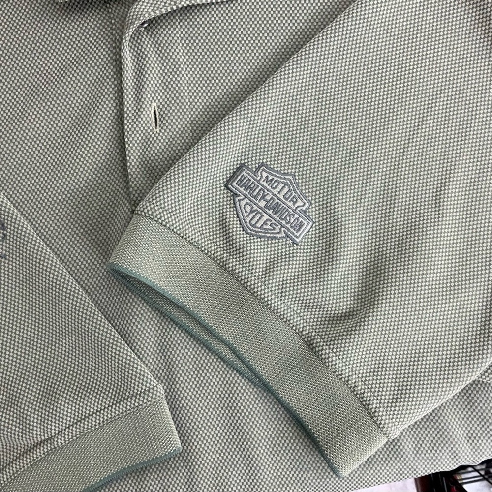 Harley Davidson Pomona Valley Montclair CA Men’s Short Sleeve Polo Green Size XL